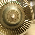 レンジフードシロッコ部分クリーニング前